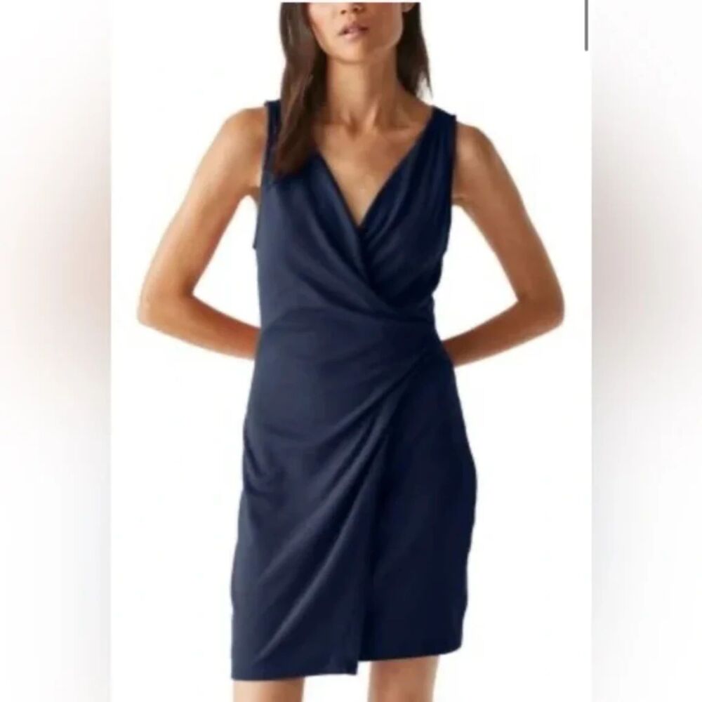 Michael Stars Abby Sleeveless Faux Wrap Dress‎ | Size L